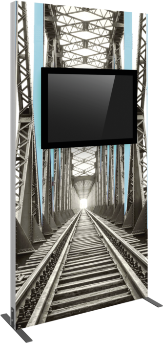 Vector Frame Monitor Kiosk - American Industrial I Framed Print - Black - 126cm (700x700), Png Download