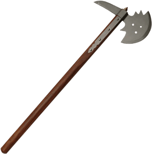 Long Medieval Battle Axe - Medieval Axe (555x555), Png Download