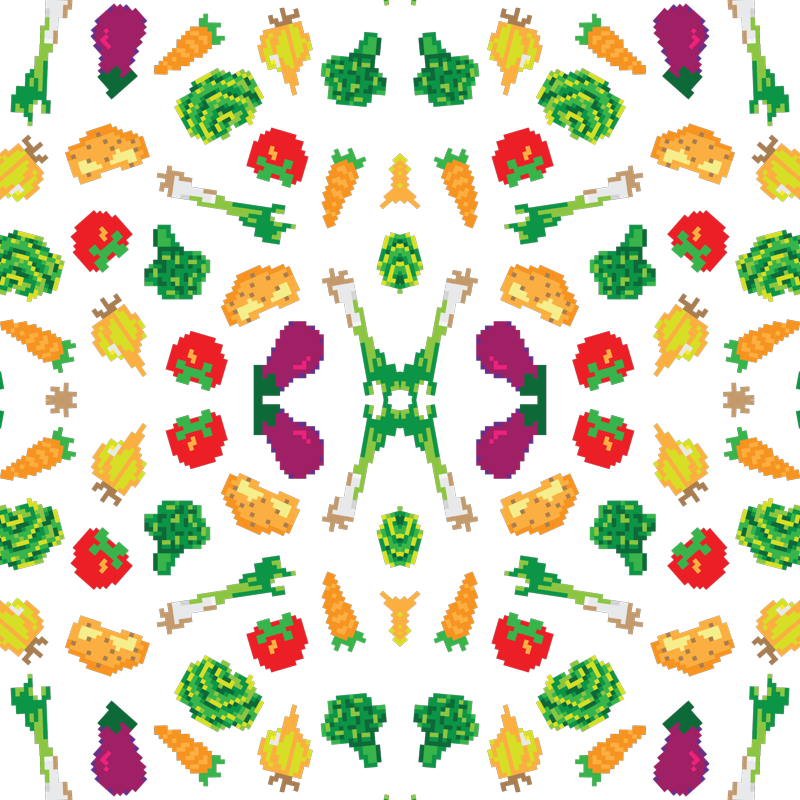 Pixel Vegetables (800x800), Png Download
