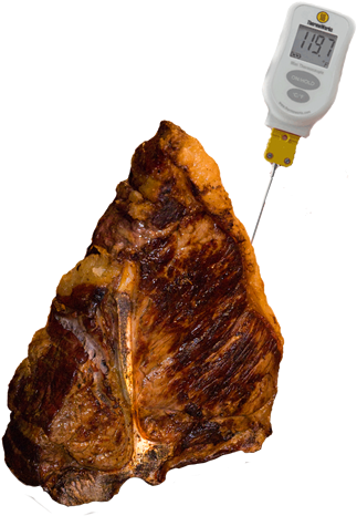 Thermometer In Use - Cecina (350x473), Png Download