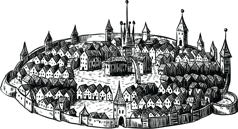 Medias, The Medieval Fortress - Illustration (792x430), Png Download