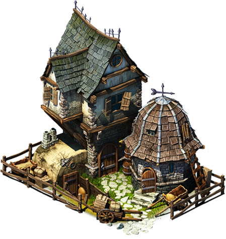 Your Growing Domain - Stormfall Buildings (522x500), Png Download