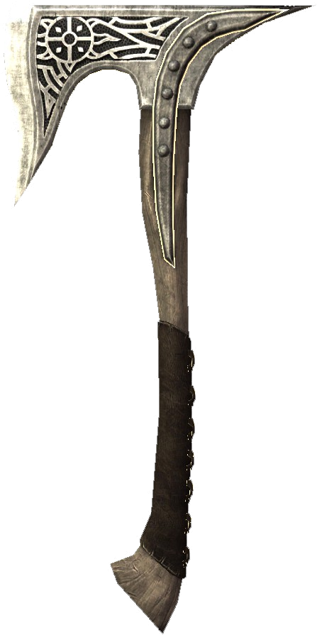 Dawnguardruneaxe - The Elder Scrolls V: Skyrim (894x894), Png Download