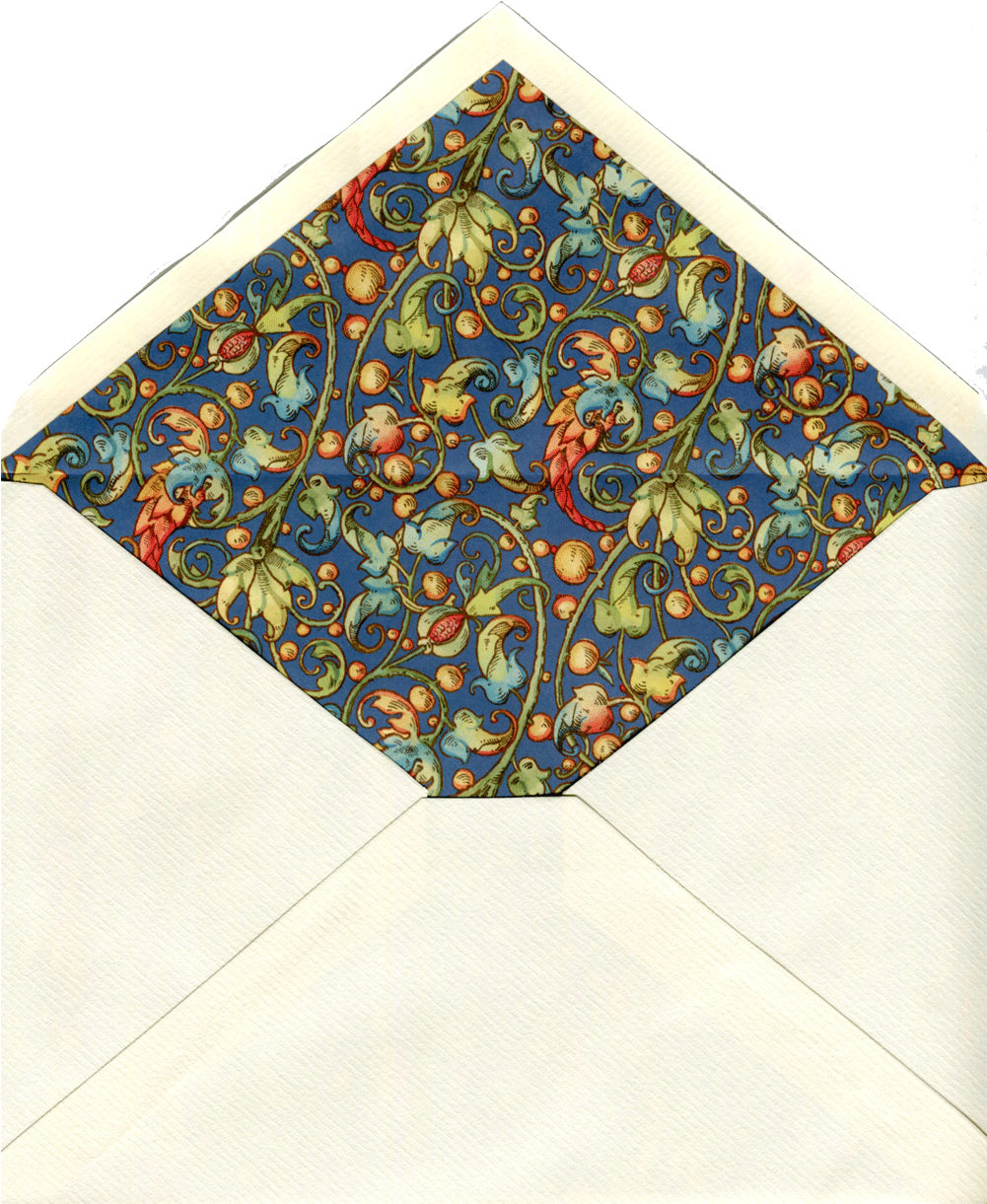Sobre Enredadera Fondo Azul - Kartos Ramis Italian Wrapping Paper, Folded (1000x1241), Png Download
