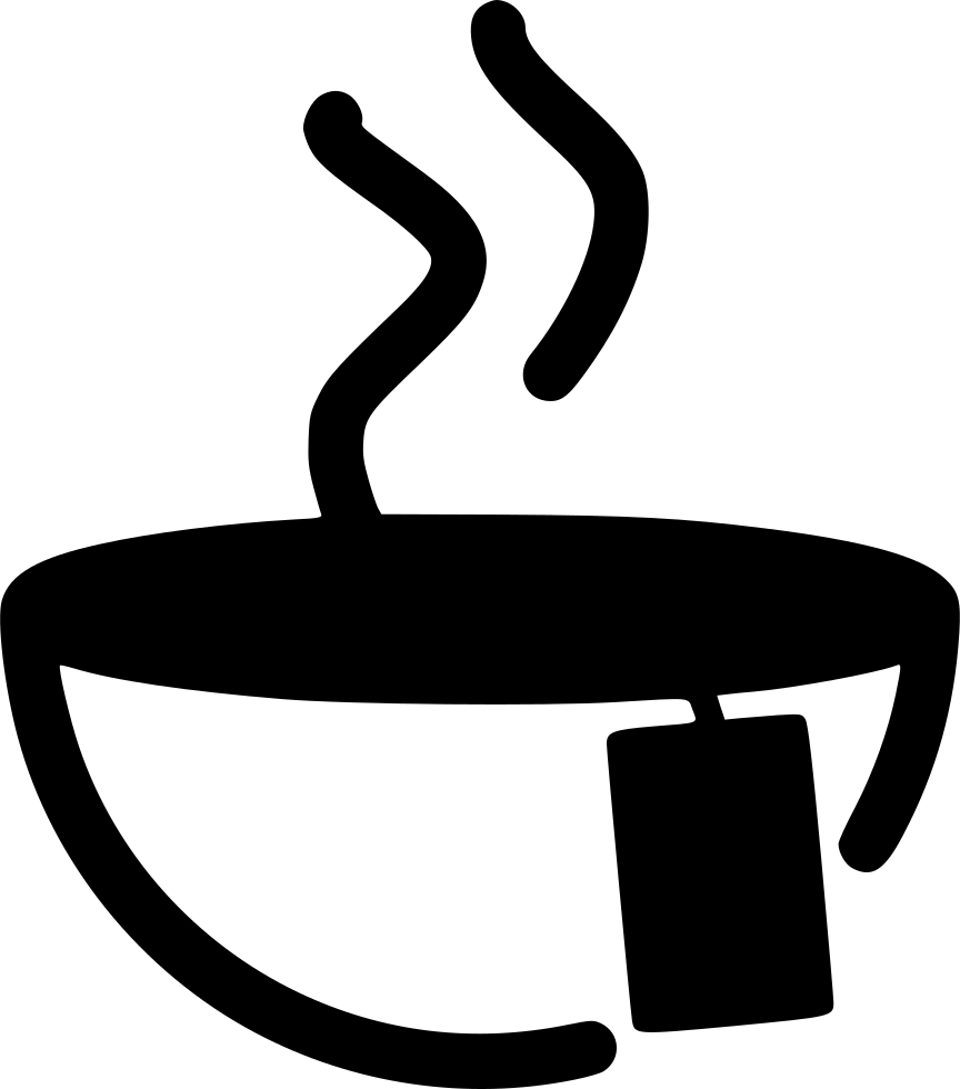 Hot Drink Steam Cup Soup Label Comments - Black (864x980), Png Download