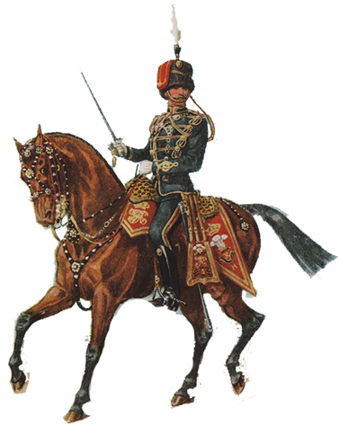 Medieval Soldier "calvary" Gender - Horse (377x472), Png Download