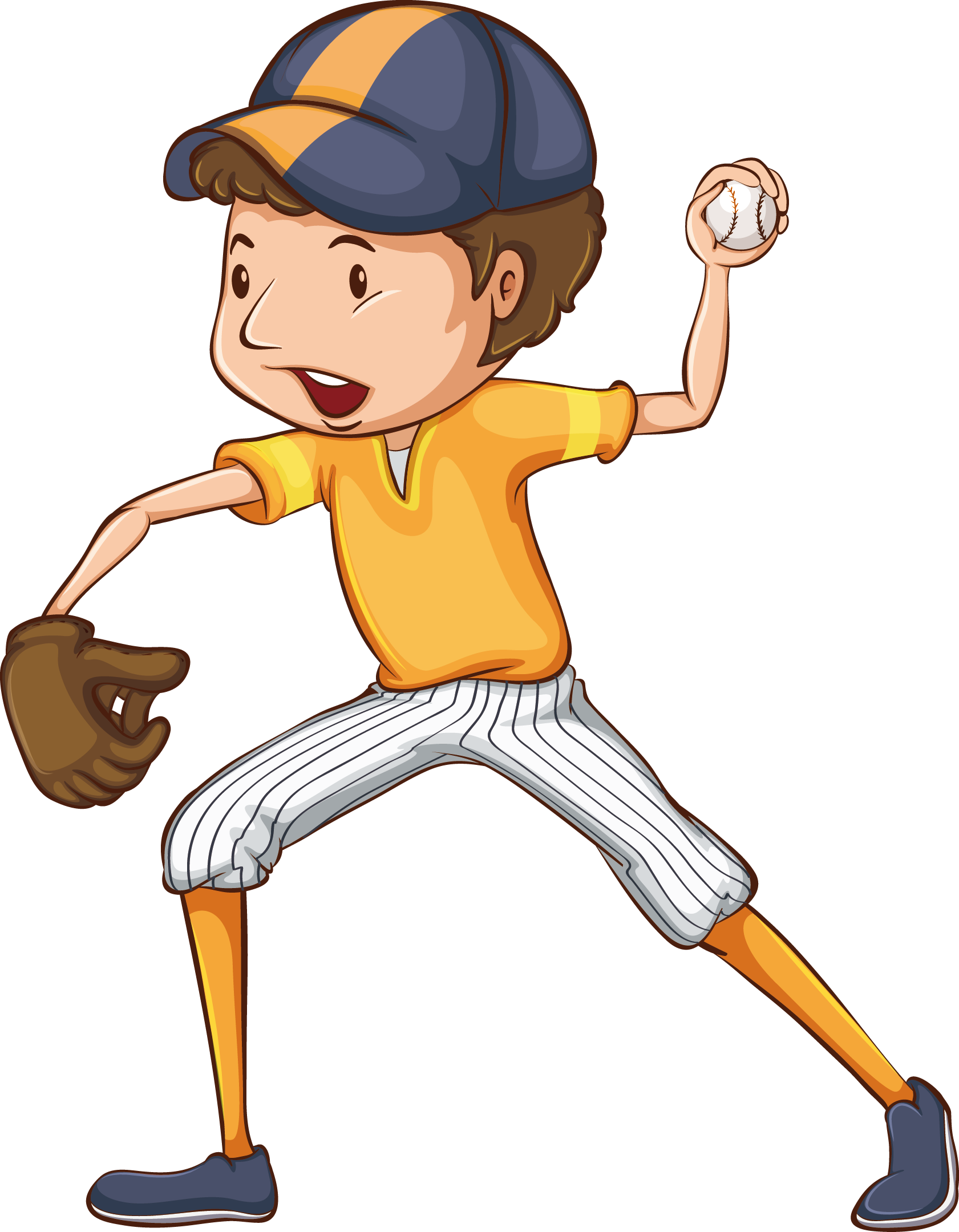 Baseball Player Clipart (1681x2160), Png Download