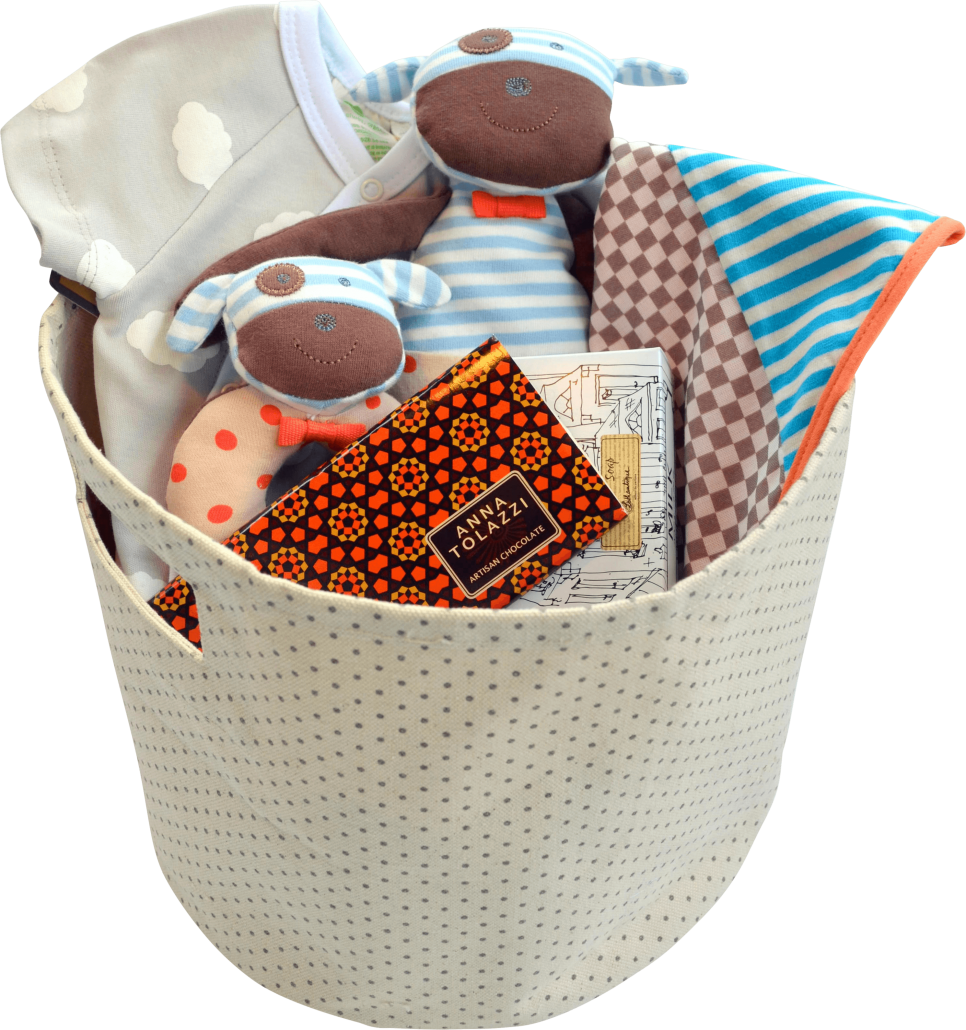 Boxer Dog Baby Gift Basket My Lil Bean - Gift Basket (966x1030), Png Download
