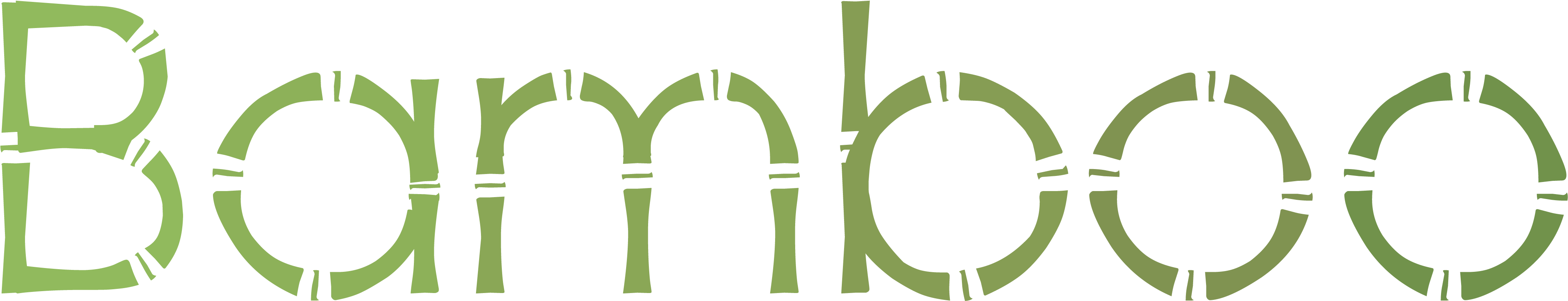 Welcome - Tipografia Bamboo (4454x1192), Png Download