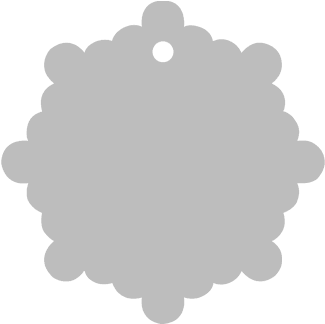 Snowflake - Christmas Ornament (396x397), Png Download