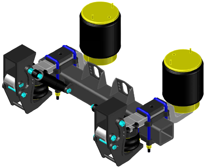 Ctk Front Lift Air Suspension - Suspension (480x392), Png Download