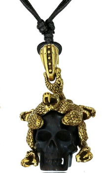 Algodón Cadena De Latón Negro Icono Del Remolque De - Necklace (207x350), Png Download
