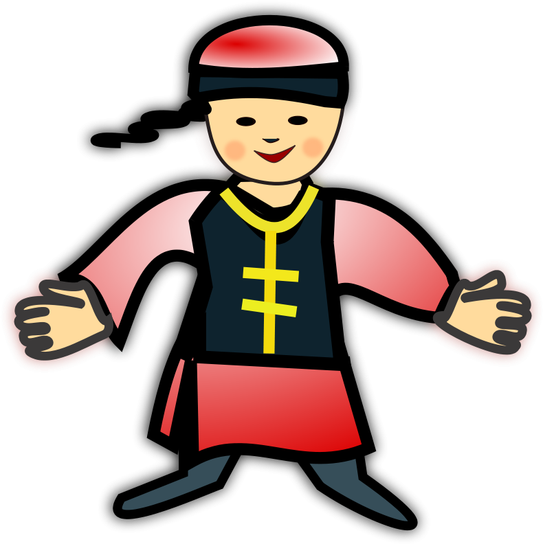 Chinese Boy Icon Free Vector - Chinese Boy Clip Art (800x800), Png Download