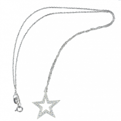 Collar De Oro Y Oro Blanco De 18 Quilates Live - Locket (400x400), Png Download