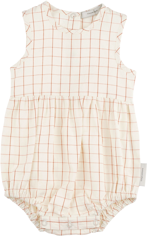 Tinycottons Sleeveless Grid One-piece, Red - Polka Dot (1417x1889), Png Download