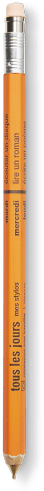 Orange Mechanical Pencil - Calligraphy (473x630), Png Download
