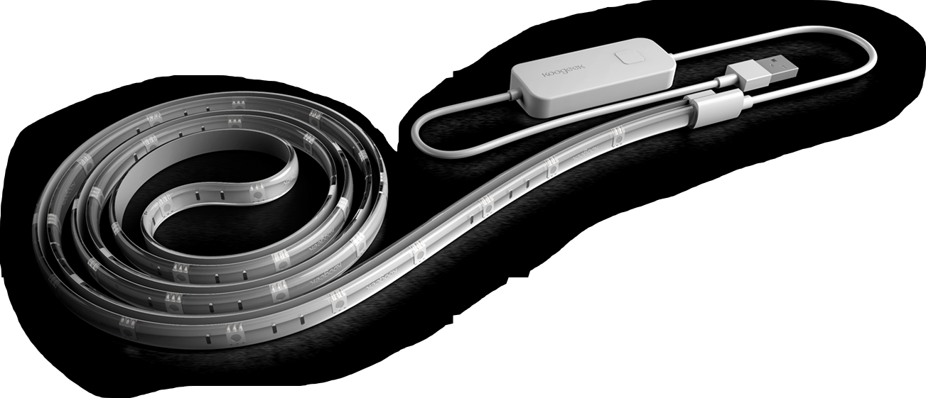 Koogeek Led Strip (1303x561), Png Download