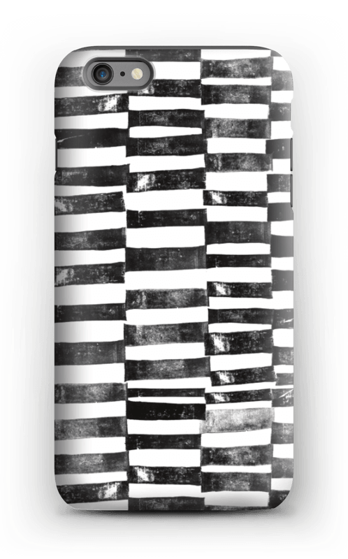Black Painted Lines Case Iphone 6 Plus Tough - Iphone (498x800), Png Download