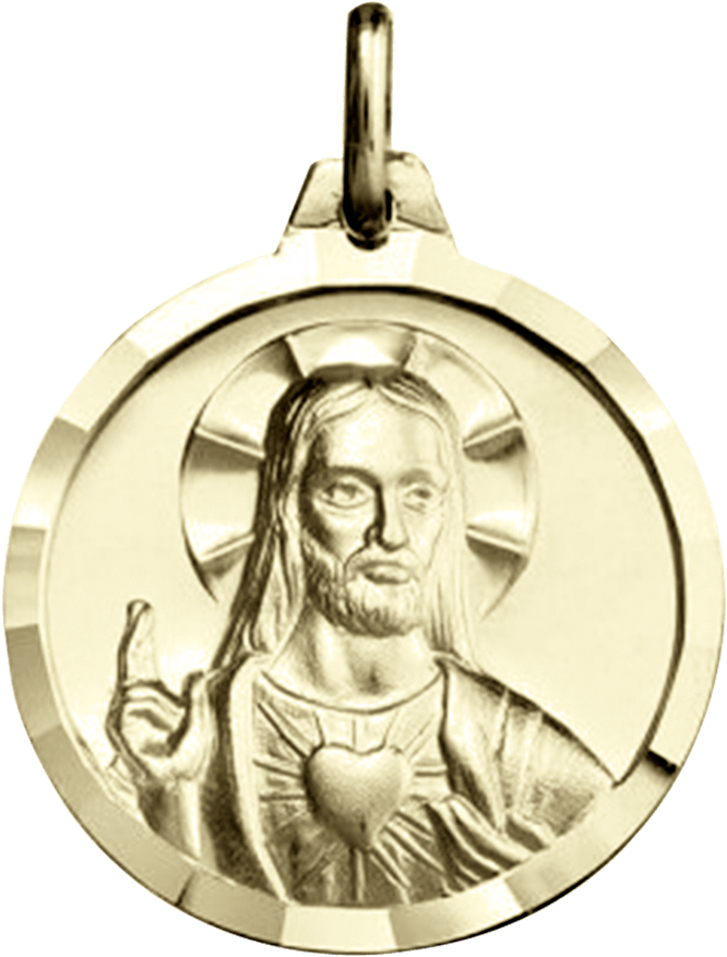 Iniciomedallas De Oromedalla Sagrado Corazón - Medal (1200x1600), Png Download