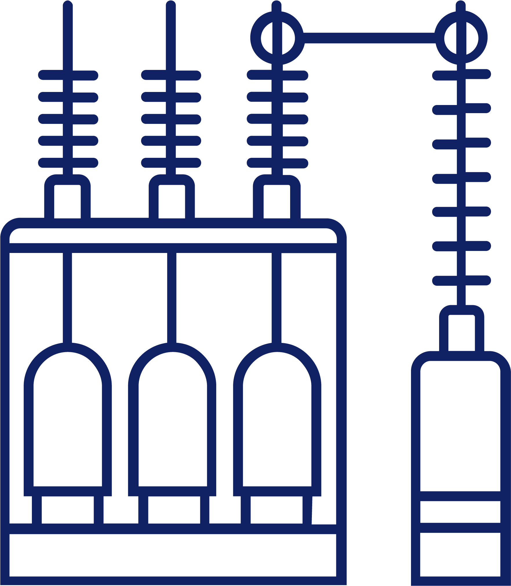 Distribution - Power Substation Icon Png (2084x2084), Png Download