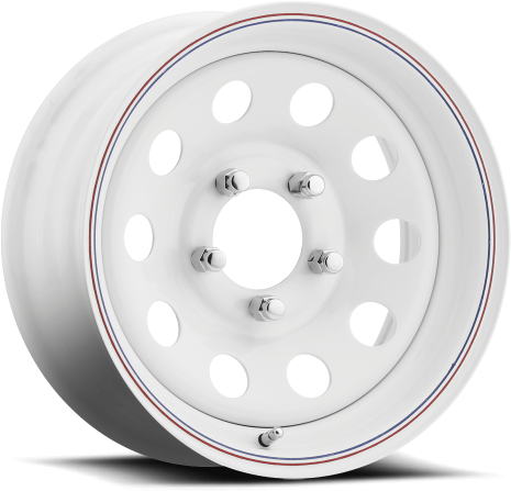 Supreme Trailer Wheel 5lug Gloss White - Circle (500x500), Png Download