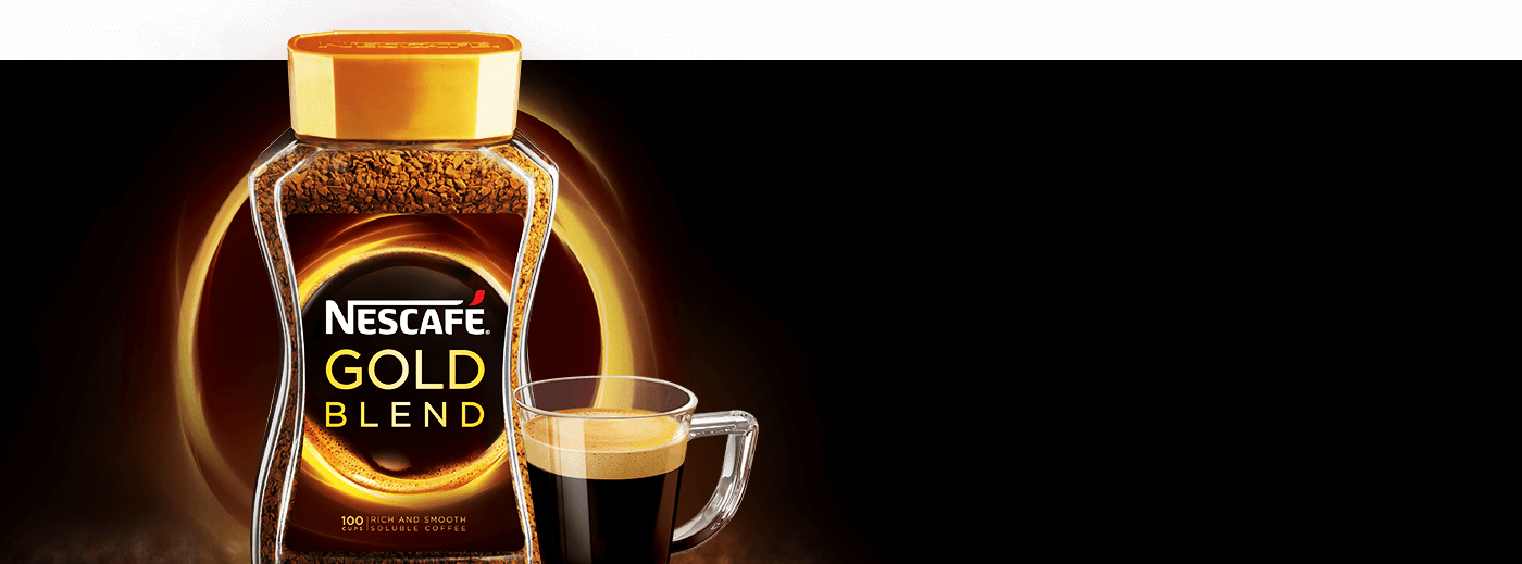 Get The Nescafé® Gold Blend Now - Nescafe Gold Blend Golden Roasted 200g Jar (1400x519), Png Download