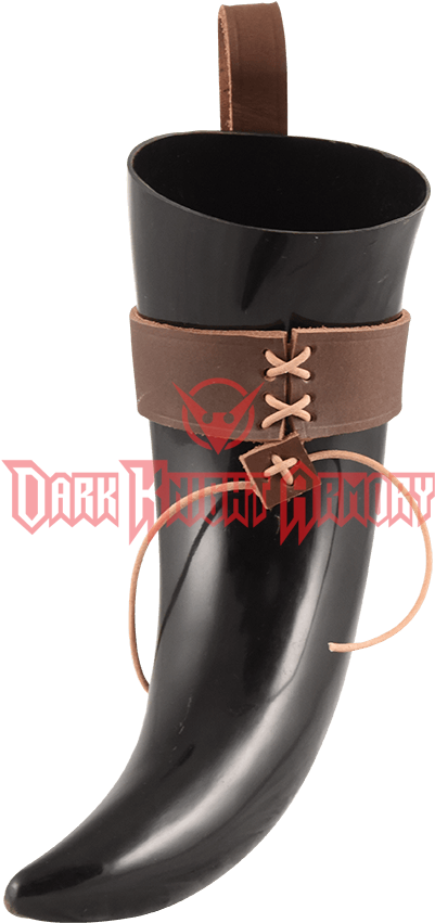 Halfdan Norse Drinking Horn With Leather Holder - Drinking Horn (850x850), Png Download