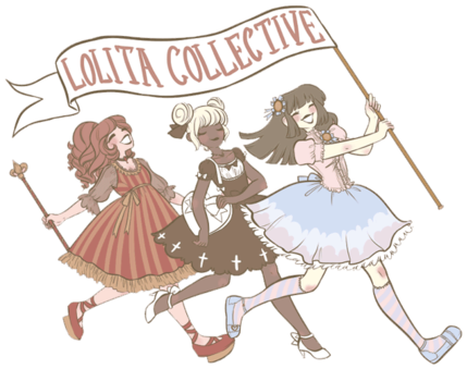A Group Of Lolita Inspired Designers From All Over - Lolita Fashion (450x354), Png Download