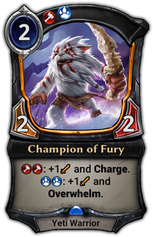 Champion Of Fury - Eternal Card Game Jekk (529x801), Png Download
