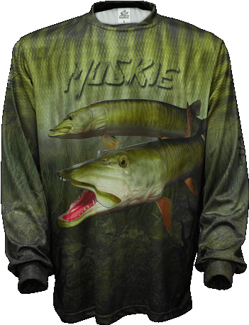 Muskie - Battle Sports Long Sleeve Performance Tee Size 17ap (432x480), Png Download