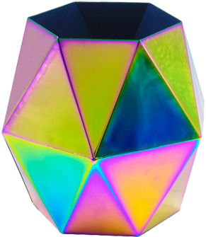 Target Iridescent Pencil Cup (350x350), Png Download