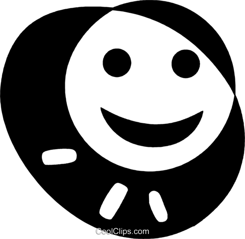 Cara Feliz Livre De Direitos Vetores Clip Art Ilustração - Smiley (480x469), Png Download
