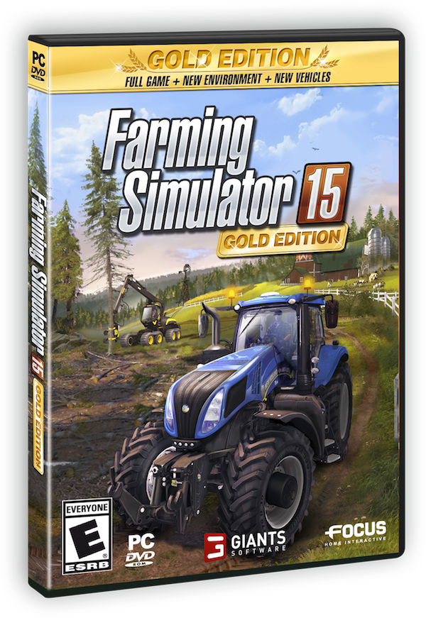 Farming Simulator 15 Pc Gold Edition (600x871), Png Download