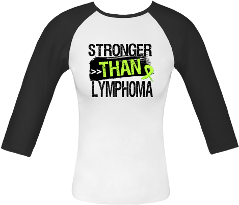 Stronger Than Lymphoma Fitted Raglan T Shirts Featuring - Stronger Than Pancreatic Cancer Yard Sign (480x480), Png Download