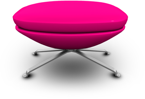 Transparent Pink Ottoman Png Clipart - Chair (498x411), Png Download