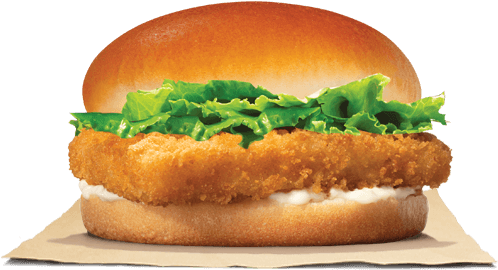 Big Fish - Burger King Food (500x540), Png Download
