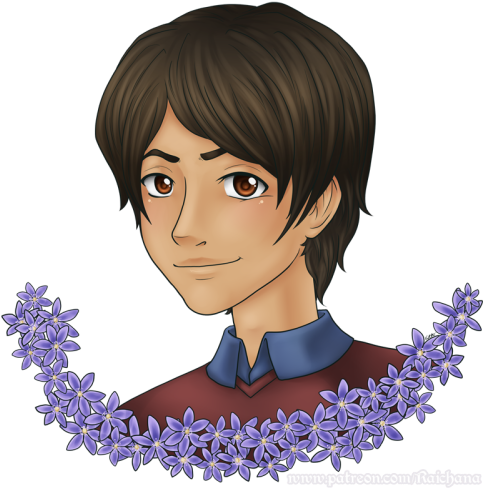 Hepatica Play Asagao Academy Hana - Fan Art (500x504), Png Download