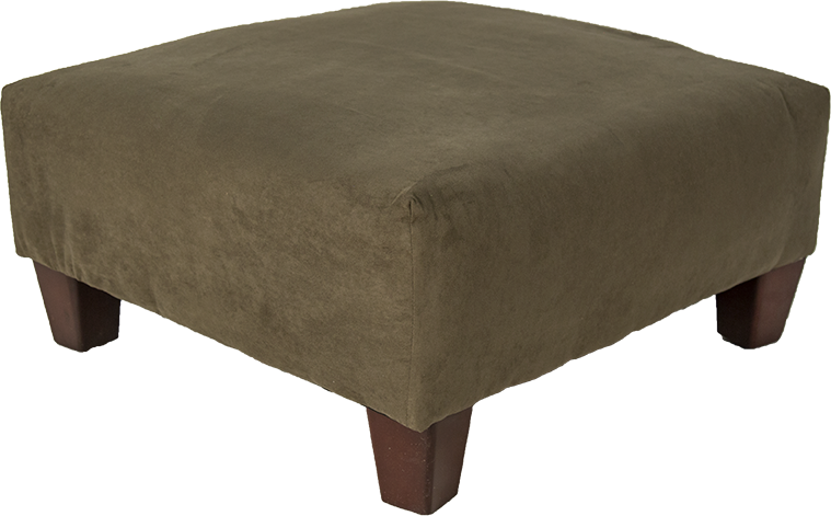 Blake Moss Suede Ottoman (759x471), Png Download