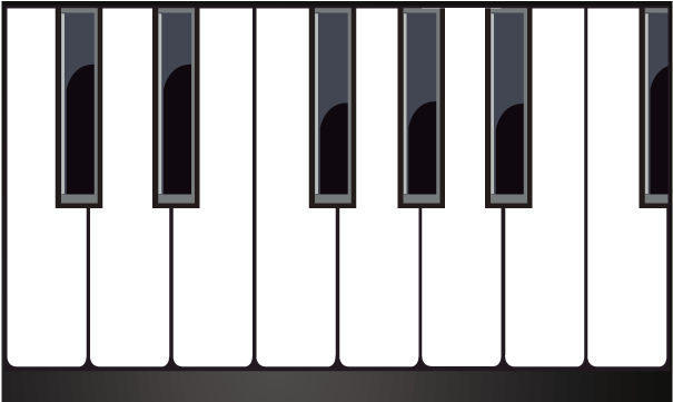 Musical Keyboard Piano - Piano Vector Png (790x504), Png Download