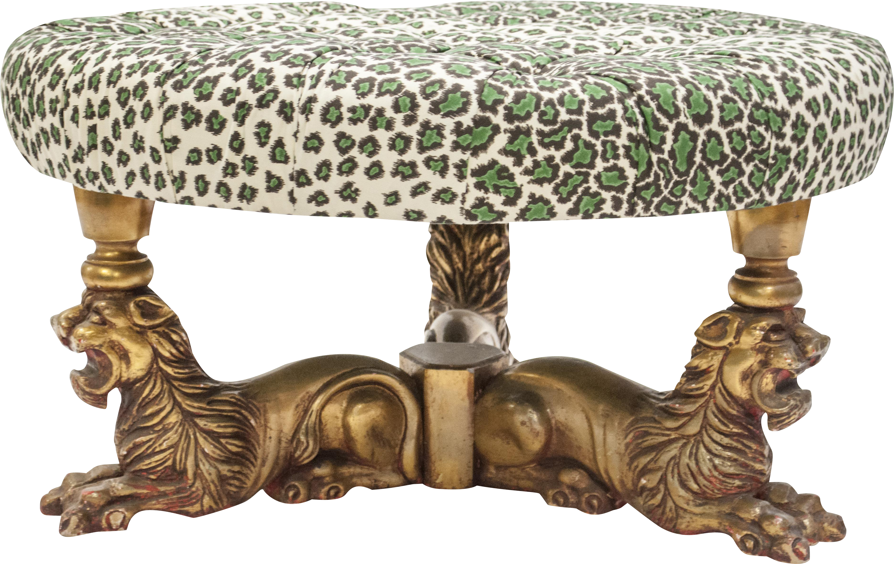 Vintage Brunschwig & Fils Lion Ottoman On Chairish (4181x2636), Png Download