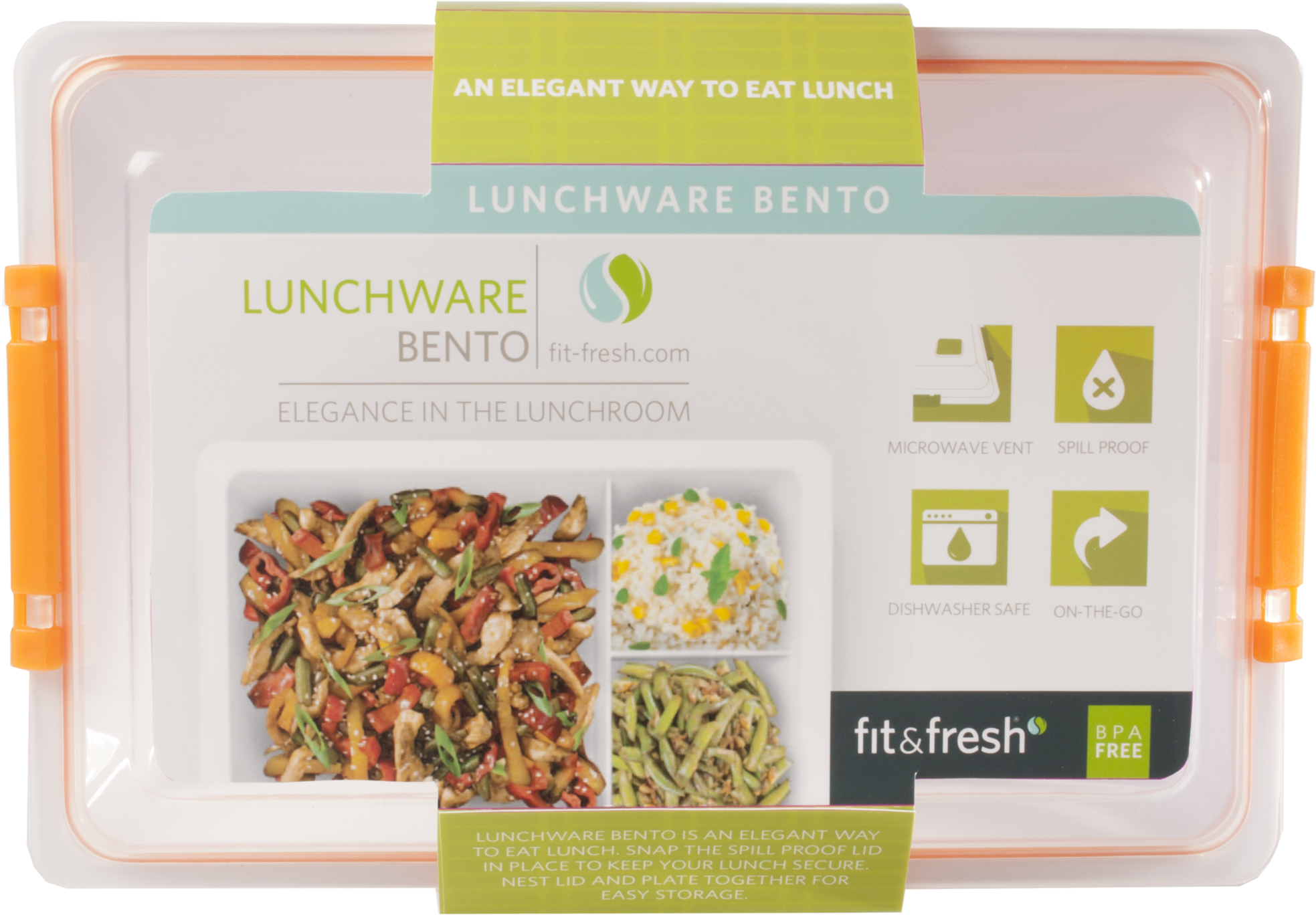 Lunchware Bento Box With Locking Lid - Stir Fry Cooking: Over 150 Quick & Easy Gluten (2048x1638), Png Download