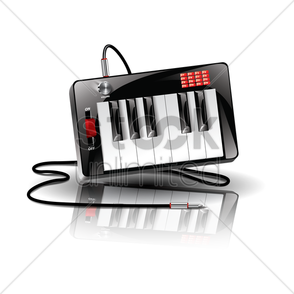 Piano Vector Graphic - Musical Keyboard (600x600), Png Download