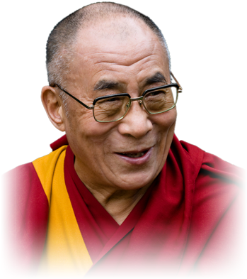 14th Dalai Lama (350x400), Png Download