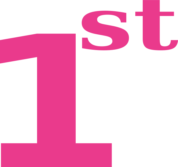 1st Clipart - Number One 1st Clipart (600x564), Png Download