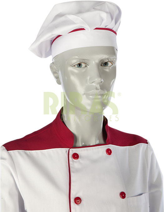 Gorro Chef Blanco Vivo Burdeos - Costume Hat (580x720), Png Download