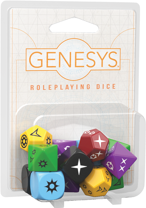 Gns02 Box Left - Genesys Rpg Dice (500x666), Png Download