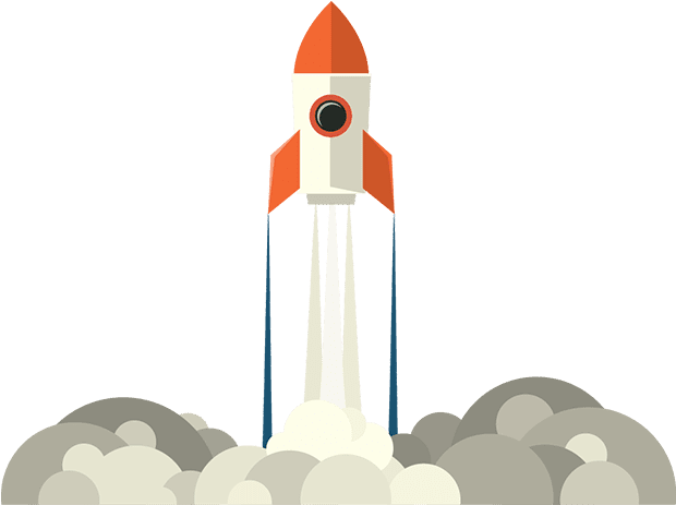 Coaching-rocket - Startup Company (619x500), Png Download