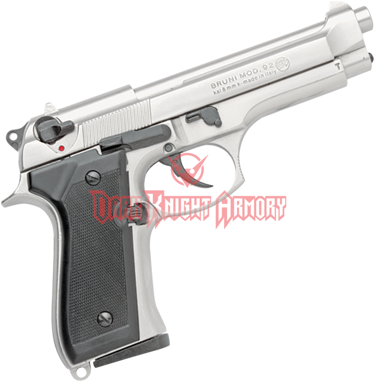 Semi-auto Blank Firing Nickel M92 Pistol - Pistol (769x769), Png Download