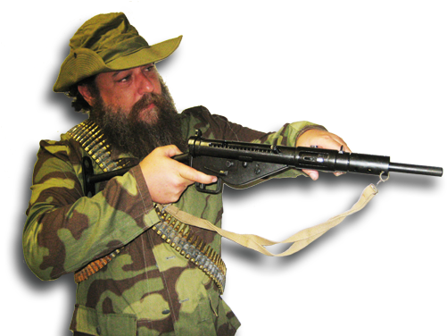 Non Firing, All Steel, Full Size Replica Of The Venerable - Ww2 British Gun Mag (540x375), Png Download
