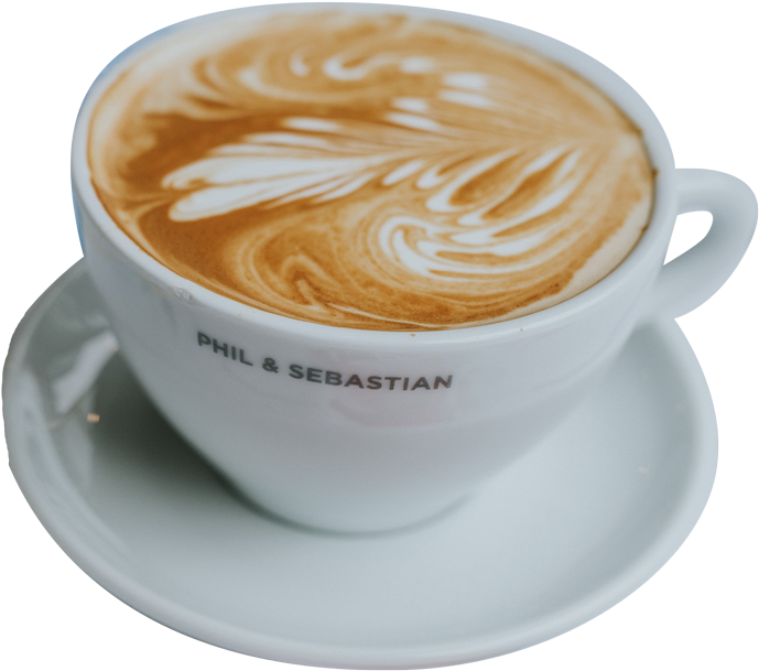 Coffeenew3 - White Coffee (734x622), Png Download